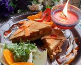 A picture of step 9 of Carrot Peel Corn Cheese Sandwiches.