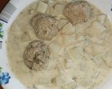 Kapros karalábé főzelék húsgombóccal recept fázis 3 fotója