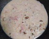 รูปขั้นตอนการทำที่ 3 ของ Carbonara Mushroom Spaghetti แบบง่ายๆ