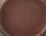 A picture of step 2 of Gulab jamun mousse with White chocolate.