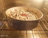 A picture of step 1 of Marble tea cake.
