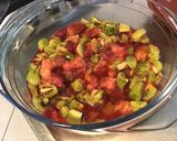 Une image de l'étape 6 de Compote multi fruits à la vanille (pêches jaunes,kiwis,jus de cerises).
