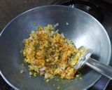 A picture of step 3 of Sev Tamatar.