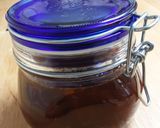 A picture of step 2 of Peach Jalapeño BBQ Sauce.