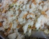 A picture of step 1 of Bread upma.