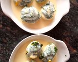 Foto del paso 7 de la receta Huevos rellenos de espinacas gratinados