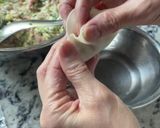 A picture of step 2 of Gyoza (japanese dumplings).