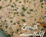 A picture of step 1 of Coriander Mint and Carrot Parathas.