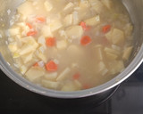 Foto del paso 4 de la receta: Crema de patata con verdura y solomillo de pollo rebozado