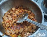 A picture of step 3 of Soya Chunks Pulao.