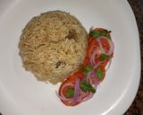 A picture of step 4 of Pilau njeri &kachumbari#my style #author marathon.