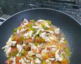 A picture of step 1 of Chicken strips and rice.