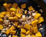 A picture of step 4 of Alugbati, Giniling, Kalabasa in Filipino style for dinner / Malabar Spinach, Chicken mince, Pumpkin.