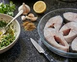 صورة لخطوة 1 من وصفة طاجن الرز والخضار مع السمك المقلي