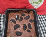 A picture of step 7 of Oreo brownie.