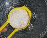 A picture of step 1 of Quinoa flour pancake.