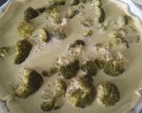 Une image de l'étape 3 de Quiche brocolis pistache.