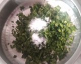 A picture of step 1 of Karela ni Chhal na Muthiya.