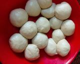 A picture of step 1 of Maida /flour poory / halwai poory.