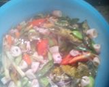 Foto langkah ke 9 dari resep Oseng Cumi Asin pete Cabai Hijau.