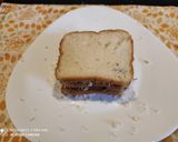 A picture of step 2 of Chocolate club Sandwich.
