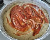 Foto del paso 5 de la receta: Bizcochuelo🥧🍰 de banano🍌 con bocadillo de guayaba🫒sin huevo y en licuadora🍌🍰🥧