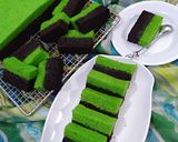 Foto langkah ke 11 dari resep Brownies Pandan Kukus (ala) Amanda.