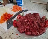 A picture of step 1 of My Ground Minced Beef, Spicy One Pan Meal. 😀.