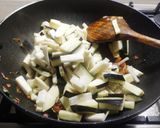 A picture of step 3 of Eggplant subji🍆.
