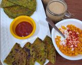 પાલક પનીર પરાઠા (Palak Paneer Paratha Recipe In Gujarati) રેસીપી સ્ટેપ3ફોટો