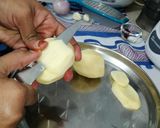 A picture of step 1 of SLICED KACHORI #easy snacks.