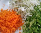 A picture of step 2 of Chicken veg samosa.