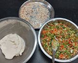 A picture of step 1 of Veg. Suji Rolls.