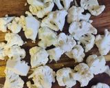 A picture of step 1 of Air fried cauliflower.