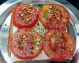 A picture of step 4 of Cheese Tomato Sandwich Bites.