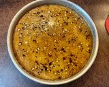 A picture of step 3 of Basbousa Mix Cake 🥰.