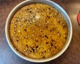 A picture of step 3 of Basbousa Mix Cake 🥰.