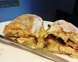A picture of step 15 of Chicken and bacon sandwich.