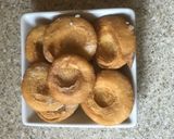 A picture of step 5 of Khaja puri.
