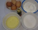Hình bước làm 1 của món Bánh bông lan chà bông trứng muối