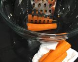 A picture of step 1 of Carrot cake with no nuts or butter!!!.