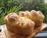 Hình bước làm 3 của món Bánh mì hoa cúc