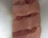 Foto del paso 3 de la receta: Solomillo de pavo con jamón y mahonesa de guisantes con lima y hierbabuena