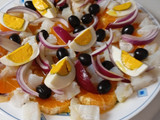 Ensalada de bacalao y naranjas