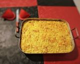 A picture of step 4 of Macaroni gratin with bechamel sauce😋#newcookschallenge.