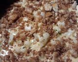 A picture of step 5 of Hominy and Cauliflower in a Cheesey Sauce.