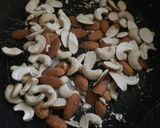 A picture of step 1 of Kaju badam ki chikki.