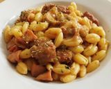 Foto del paso 5 de la receta Orecchiette con sofrito de calamar y butifarra (sin gluten)