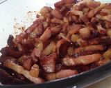 Foto del paso 4 de la receta Macarrones carbonara con bacon crujiente (thermomix)