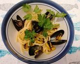 Foto del passaggio 5 della ricetta Linguine white alle cozze tarantine 😊